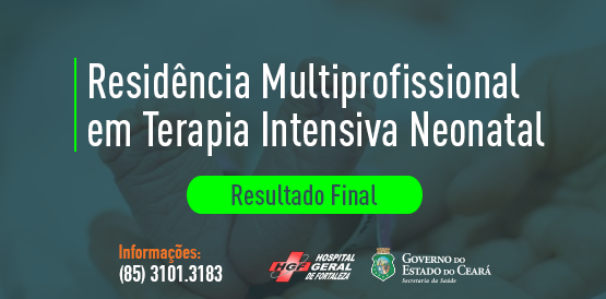 Resultado final da Residência Multiprofissional em Terapia Intensiva Neonatal