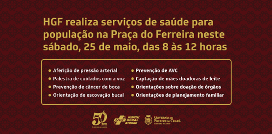 HGF realiza evento para população no sábado, 25