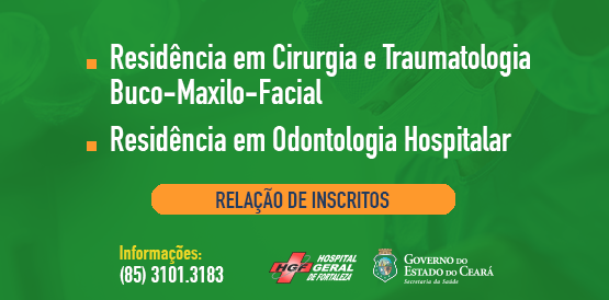 Lista de inscrições para residências