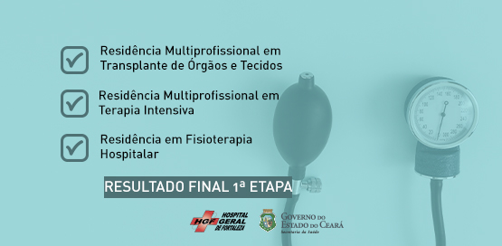 Resultado definitivo da primeira etapa