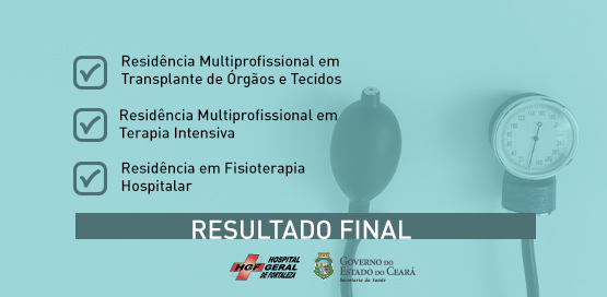 HGF divulga resultado final do processo seletivo para residências