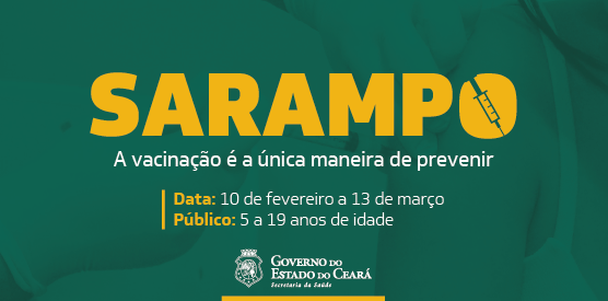 Nova Campanha de Vacinação Contra o Sarampo é direcionada a crianças e jovens