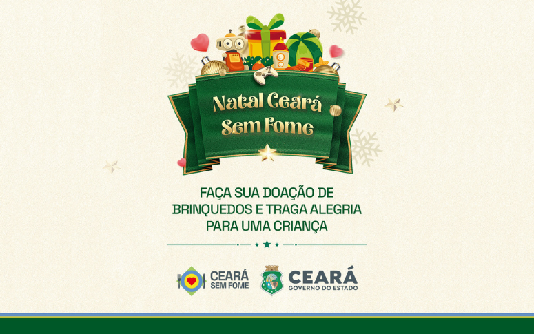 Ceará Sem Fome lança campanha de arrecadação de brinquedos para crianças atendidas pelas cozinhas do programa
