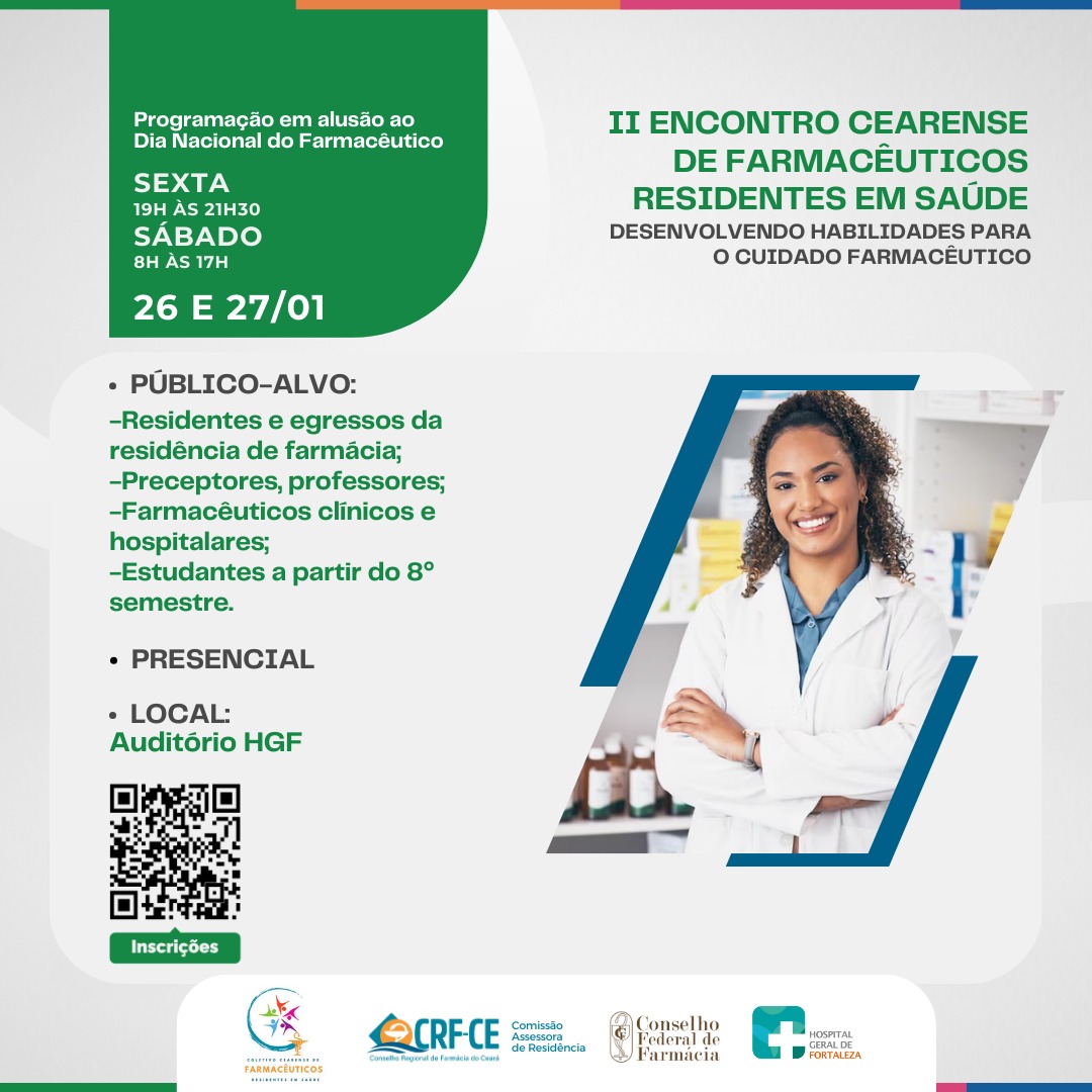 HGF sedia segunda edição do Encontro Cearense de Farmacêuticos Residentes em Saúde