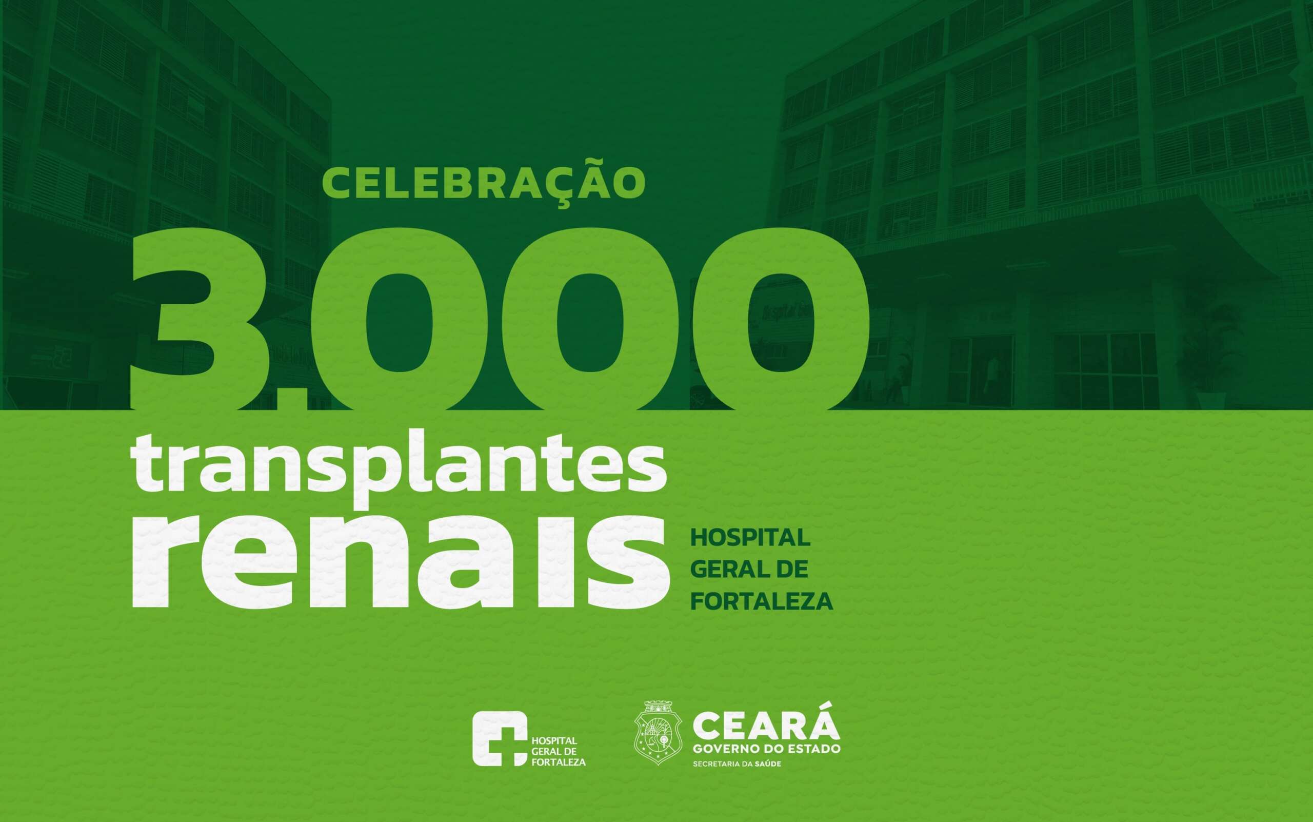 Solenidade comemora os 3 mil transplantes renais realizados pelo HGF