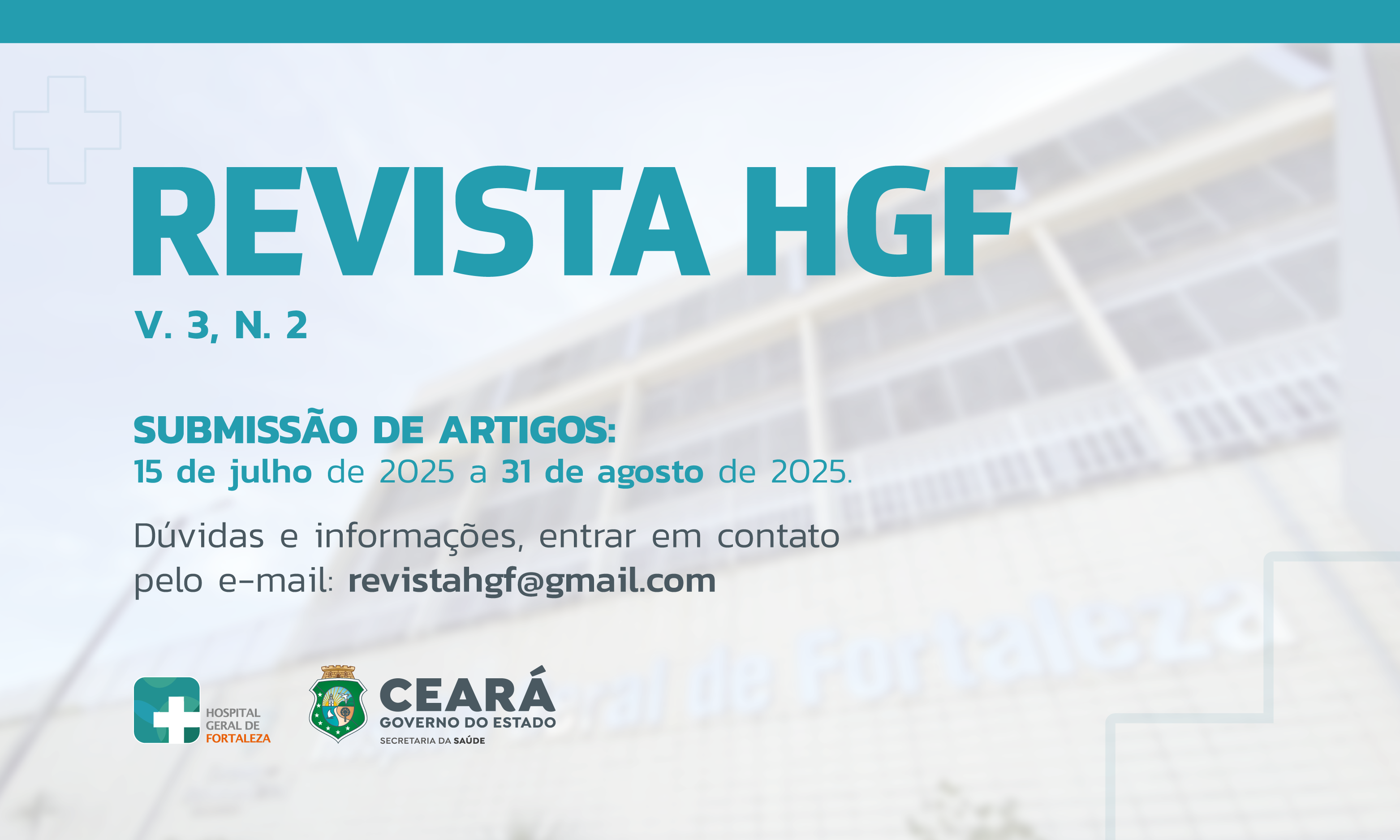 Revista HGF divulga edital de chamada de artigos para segundo volume de 2025