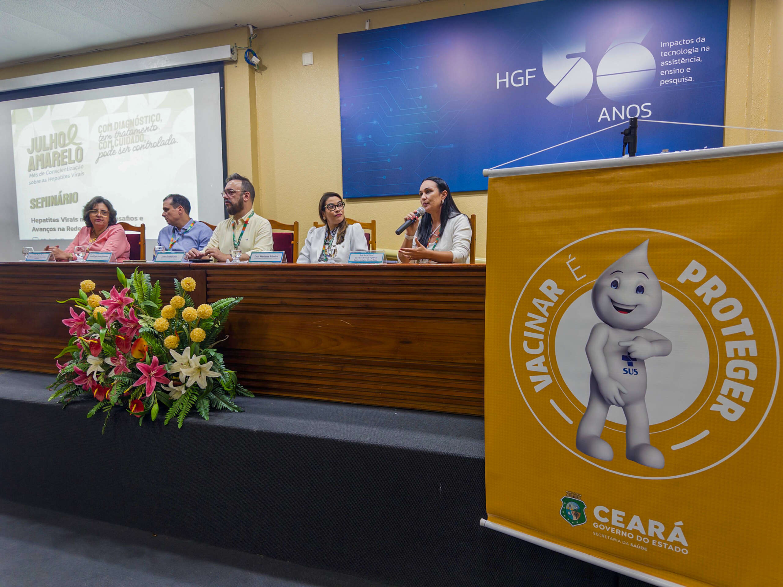 HGF recebe seminário sobre hepatites virais por ocasião do Julho Amarelo, mês de conscientização sobre as doenças