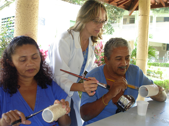 Pacientes do Hospital de Messejana participam de Oficinas terapêuticas