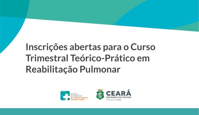 Confira o resultado final do Curso Trimestral em Reabilitação Pulmonar