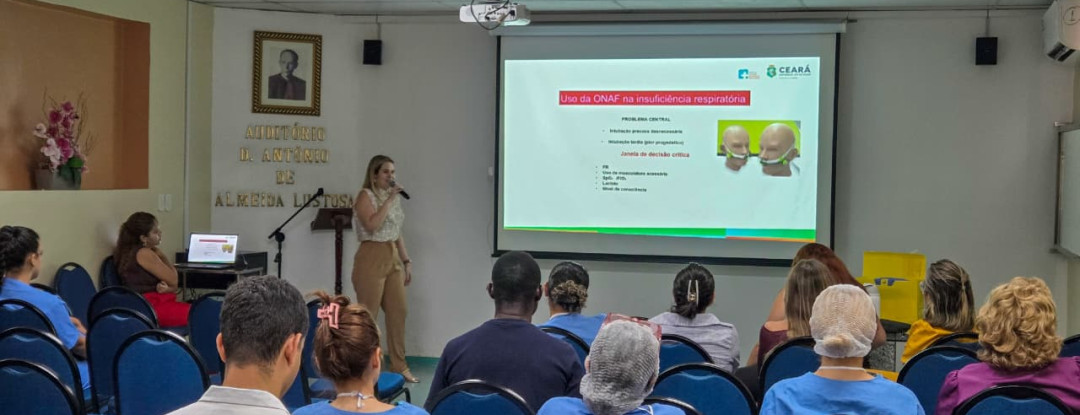 Profissionais do HSJ participam de capacitação sobre terapia de alto fluxo e segurança assistencial