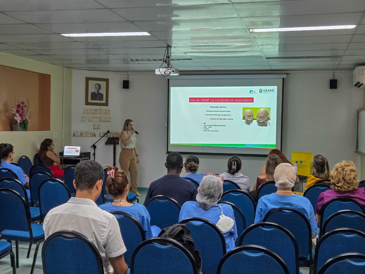 Profissionais do HSJ participam de capacitação sobre terapia de alto fluxo e segurança assistencial