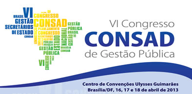 VI CONSAD acontece em abril de 2013