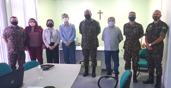ISSEC recebe visita do Escalão de Saúde da 10ª Região Militar
