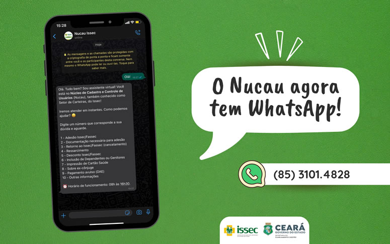 O Nucau agora tem WhatsApp!