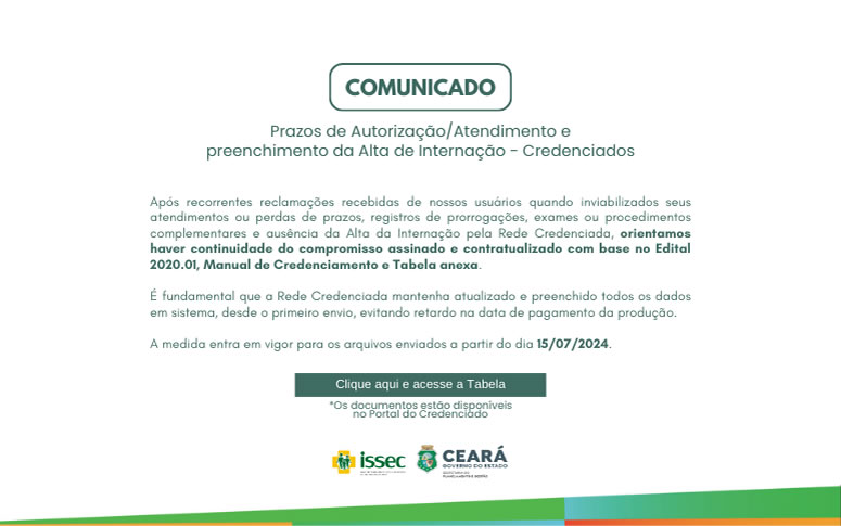 Prazos de Autorização / Atendimento e preenchimento da Alta de Internação