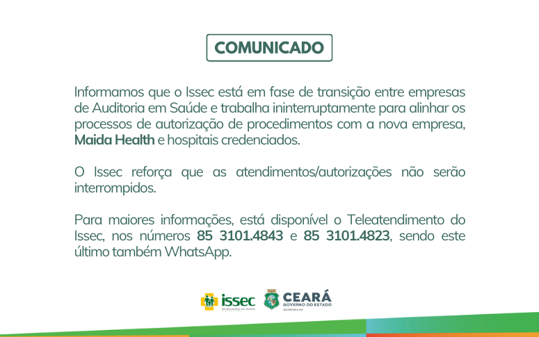COMUNICADO | Transição de Auditoria em Saúde