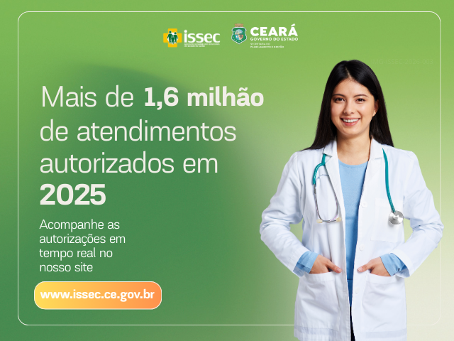 Issec autorizou mais de 1,6 milhão de atendimentos em 2025