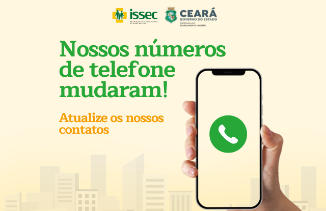 Nossos números de telefone mudaram!