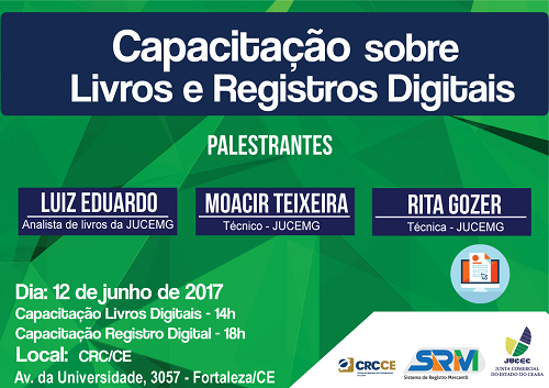 Jucec e CRC-CE promovem capacitação sobre livro e registro digital
