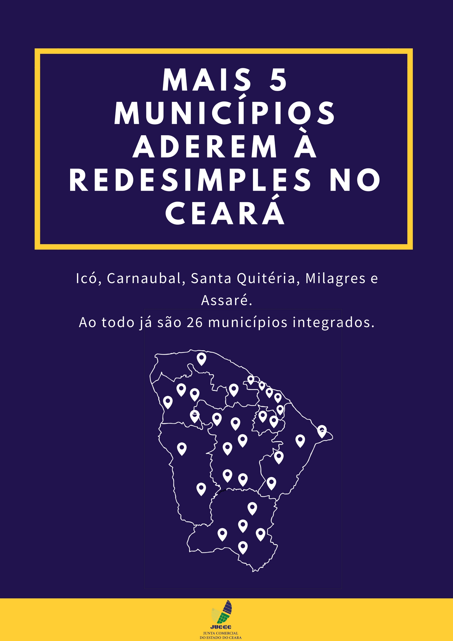 Mais 5 municípios aderem à RedeSimples no Ceará