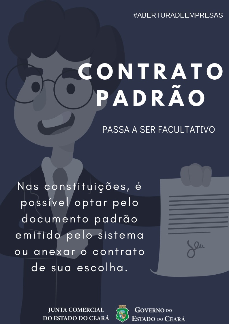 Contrato padrão passa a ser facultativo para as aberturas de empresa