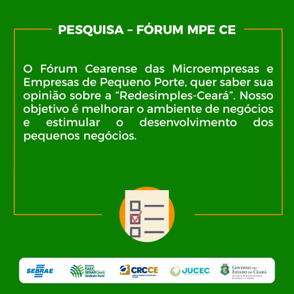 Pesquisa avalia a RedeSimples no Ceará