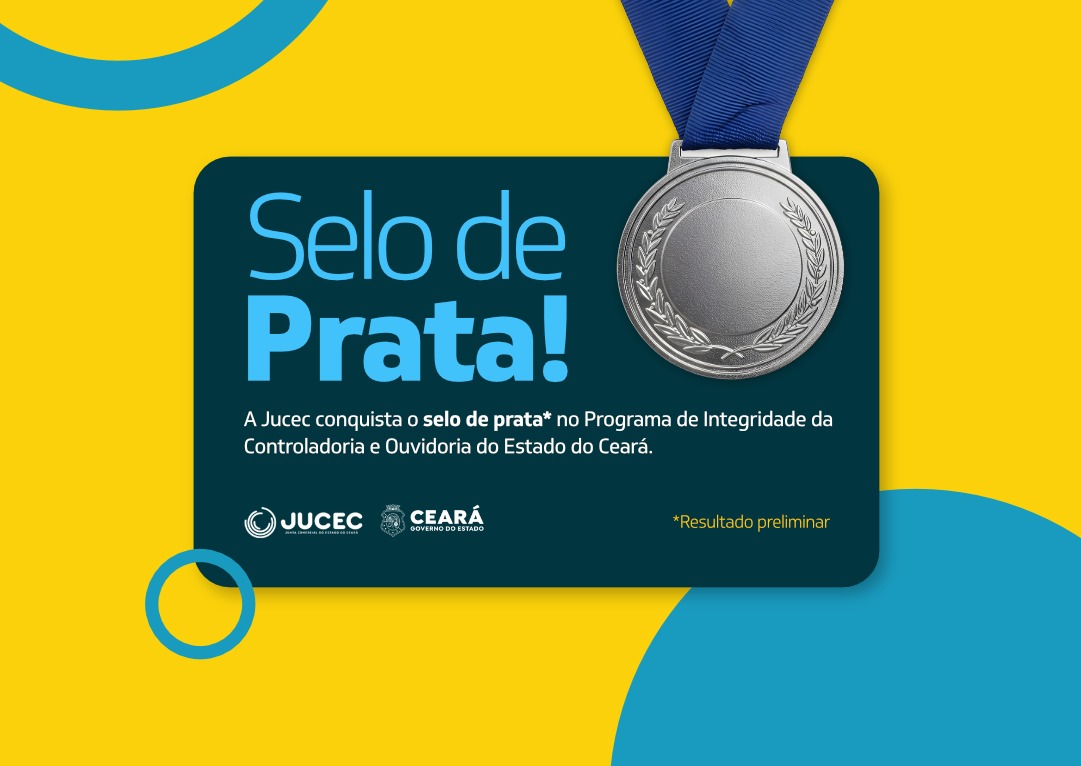 Jucec é reconhecida no Resultado Preliminar do Selo de Integridade 2025 divulgado pela CGE