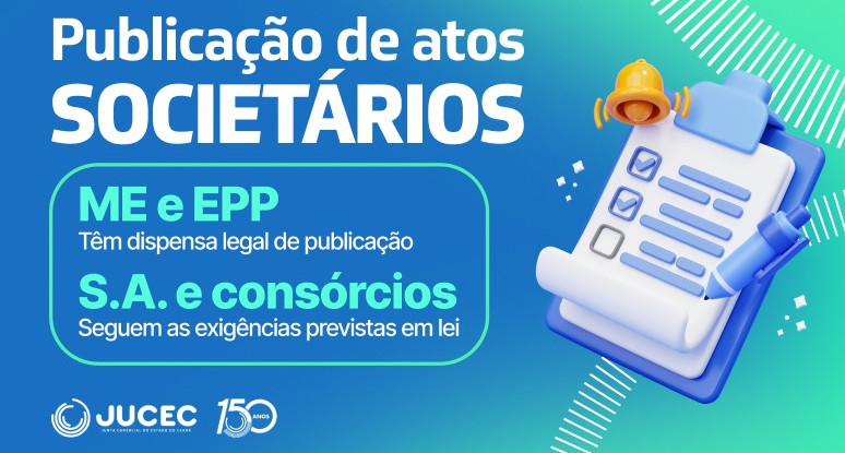 Jucec esclarece regras sobre publicação de atos societários para empresas registradas no Ceará