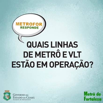 #MetroforResponde nº5 – Quais linhas de metrô e VLT estão em operação?