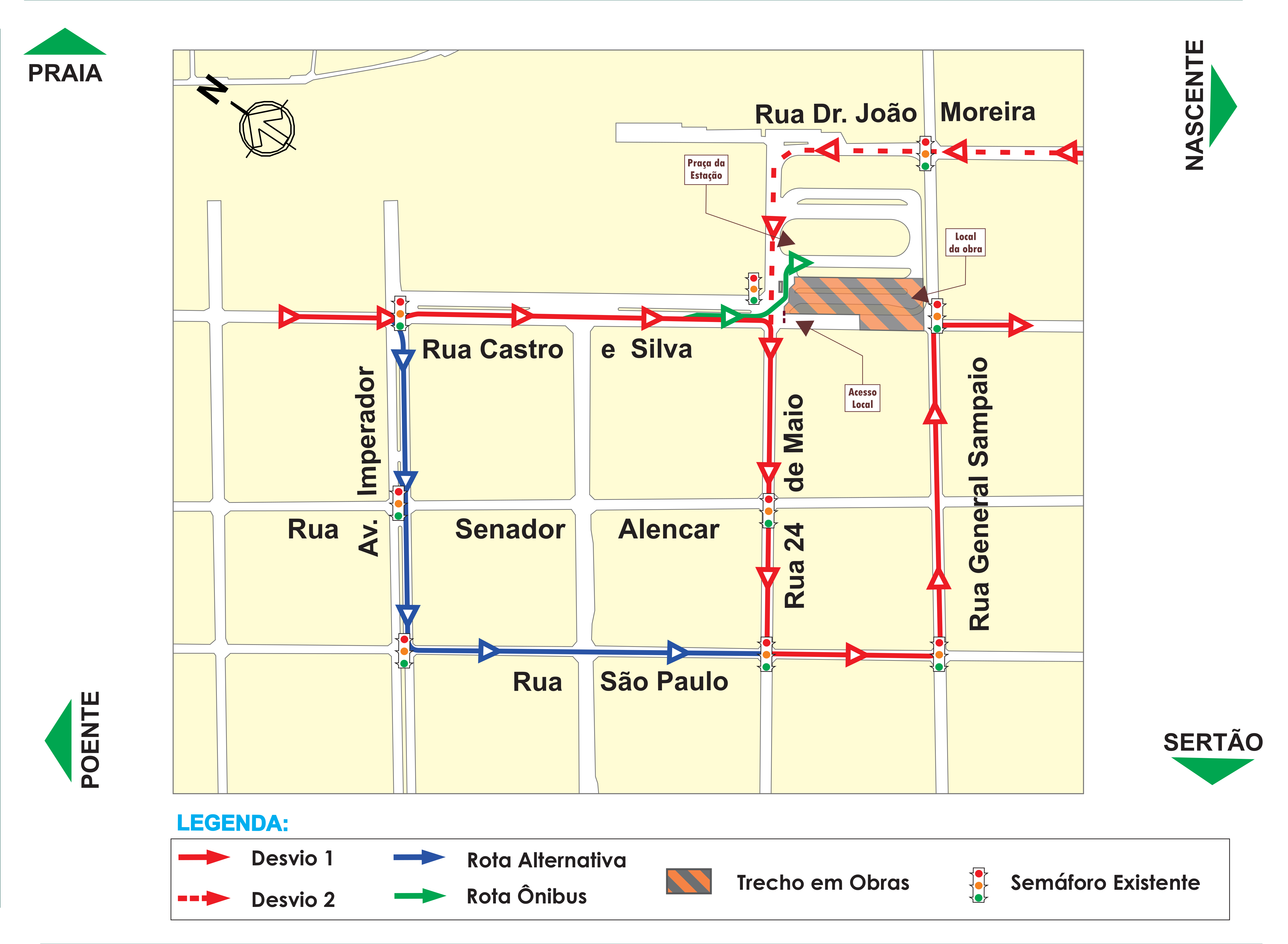 Obras da Linha Leste chegam à Praça da Estação