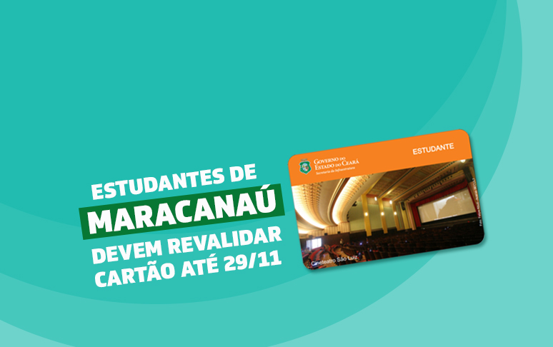 Estudantes de Maracanaú devem revalidar cartão estudantil até hoje