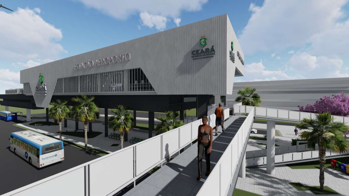 VLT Parangaba-Mucuripe contará com ramal de acesso ao Aeroporto de Fortaleza