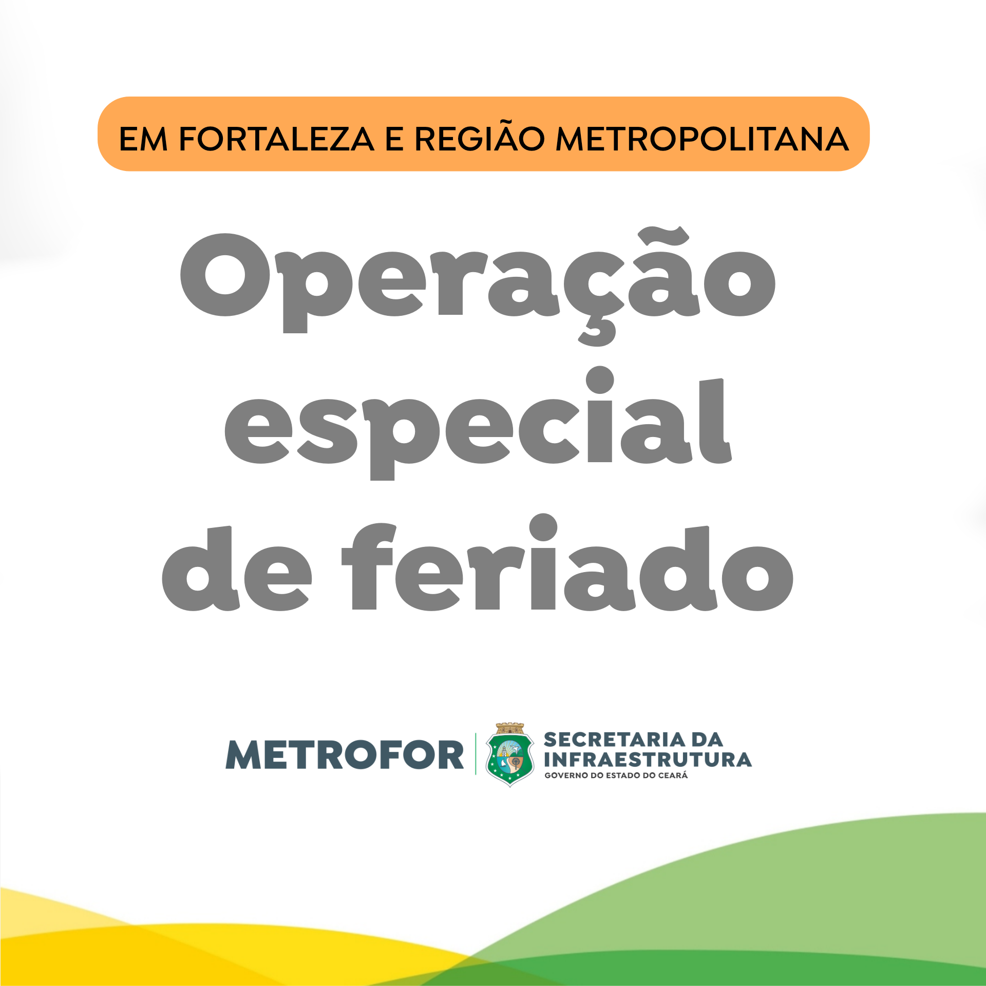 Funcionamento das linhas de Metrô e VLT no feriado de Corpus Christi (16/6)