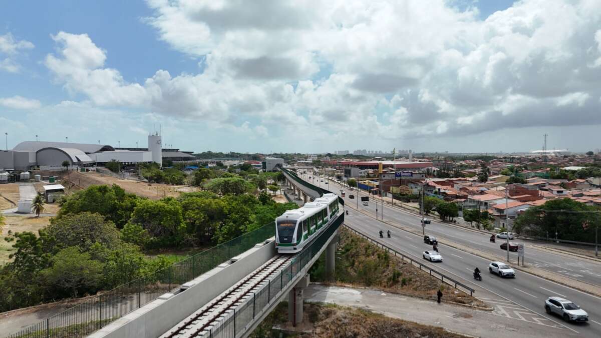 VLT Aeroporto começa a operar no percurso entre a estação Expedicionários e o Aeroporto Internacional de Fortaleza