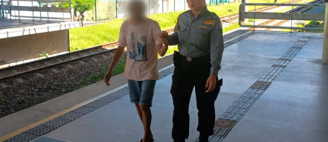 Vigilantes da Metrofor agem rápido e salvam vida de idoso na via férrea