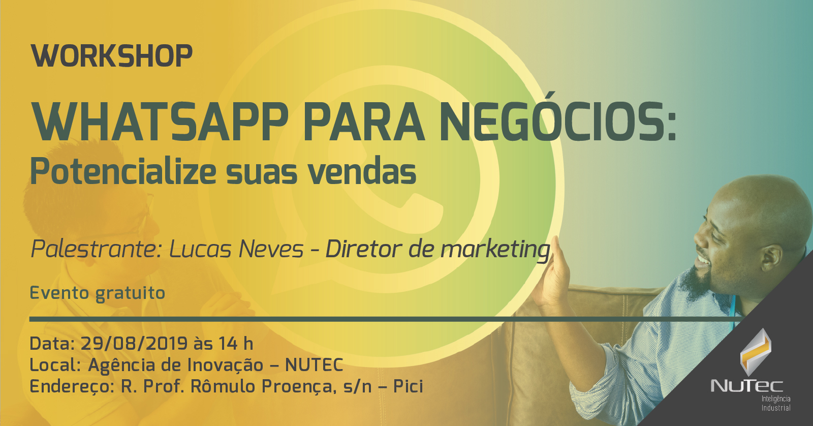 Em sua 6ª edição, o programa Nutec Creative aborda o tema “WhatsApp para Negócios: Potencializando Vendas”