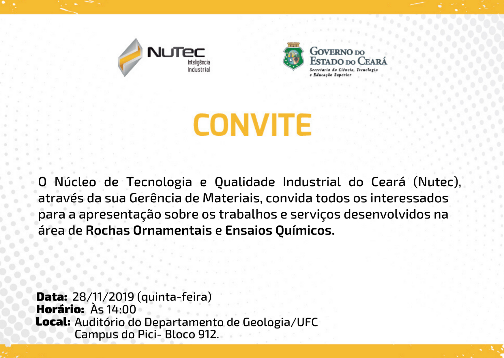 CONVITE: Apresentação Gemat