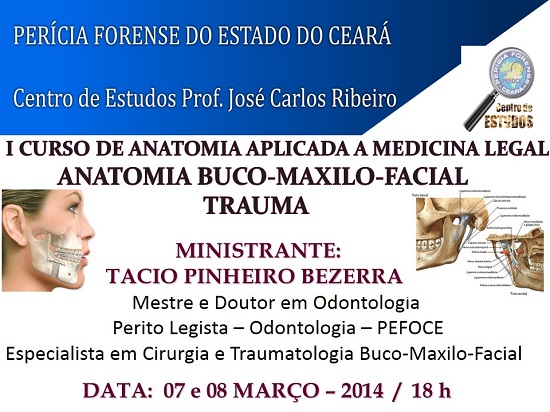 I CURSO DE ANATOMIA APLICADA A MEDICINA LEGAL ANATOMIA BUCO-MAXILO-FACIAL TRAUMA