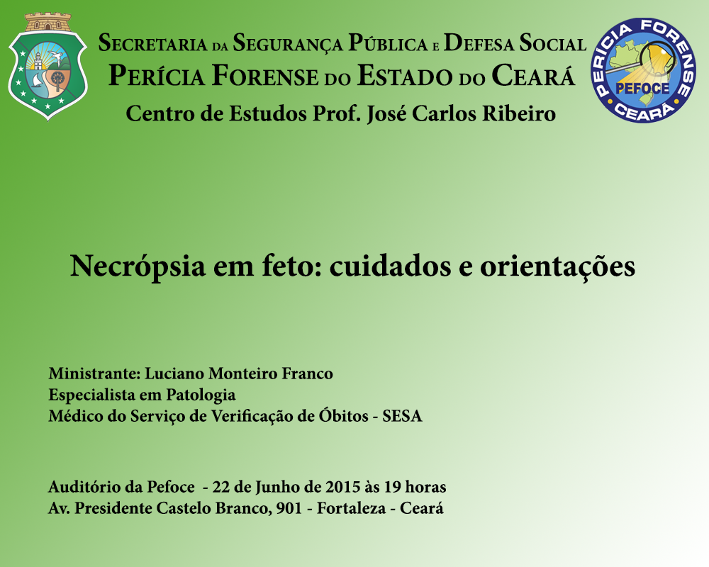 Centro de Estudos promove palestra sobre “Necrópsia em feto: cuidados e orientações”