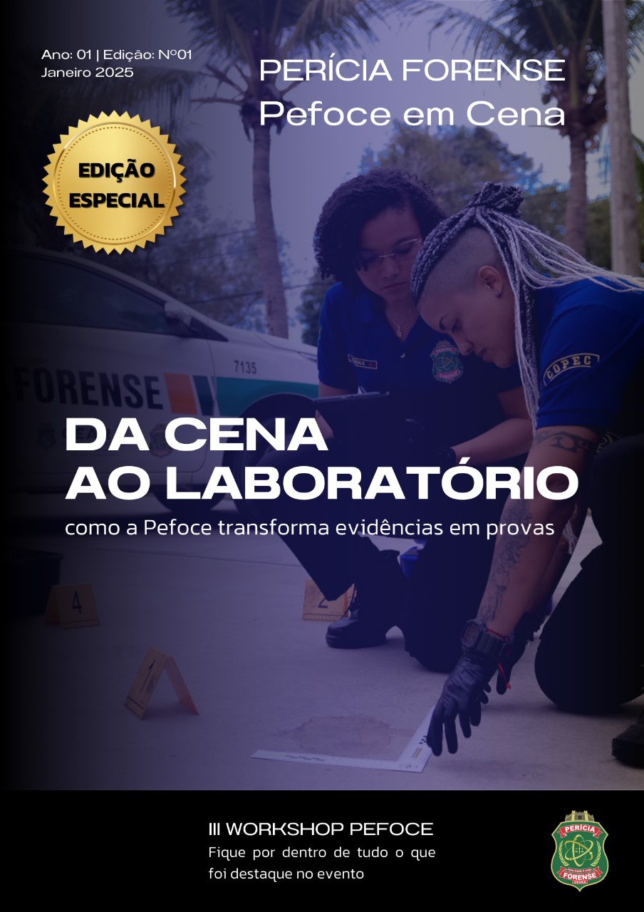 Pefoce lança sua primeira revista científica, com trabalhos voltados ao fortalecimento da segurança pública e dos processos investigativos