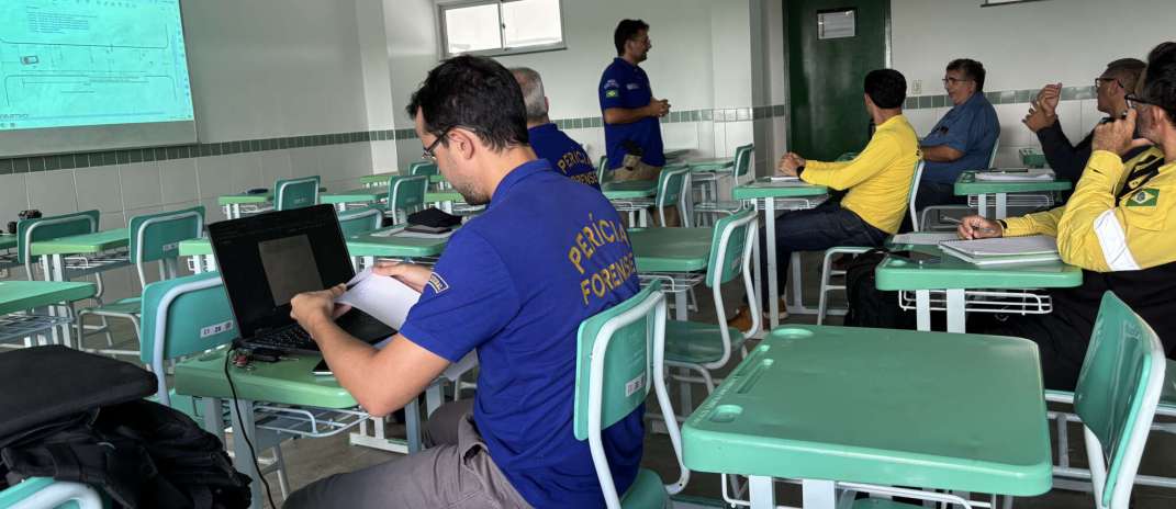 Entre fórmulas e vestígios: Aesp capacita profissionais para reconstrução de atropelamentos