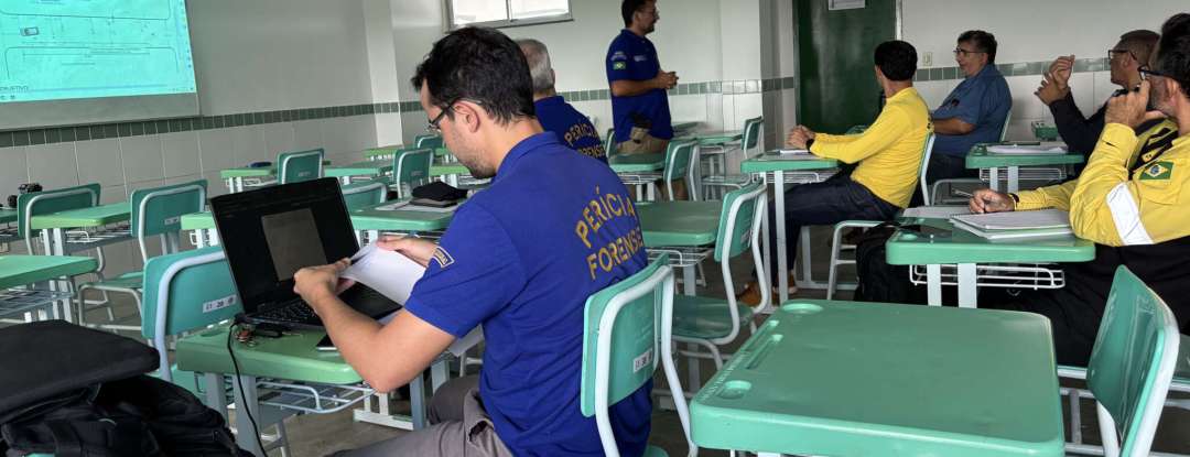 Entre fórmulas e vestígios: Aesp capacita profissionais para reconstrução de atropelamentos