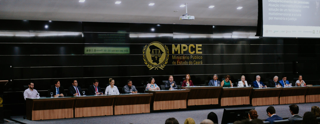 Em parceria com o MPCE, SSPDS participa de seminário para discutir estratégias sobre o desaparecimento de pessoas