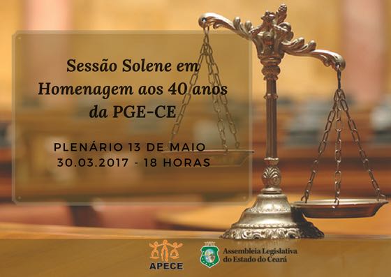 Solenidade em comemoração dos 40 anos da PGE-CE