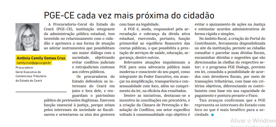 PGE-CE cada vez mais próxima do cidadão