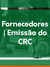 Fornecedores | Emissão do CRC