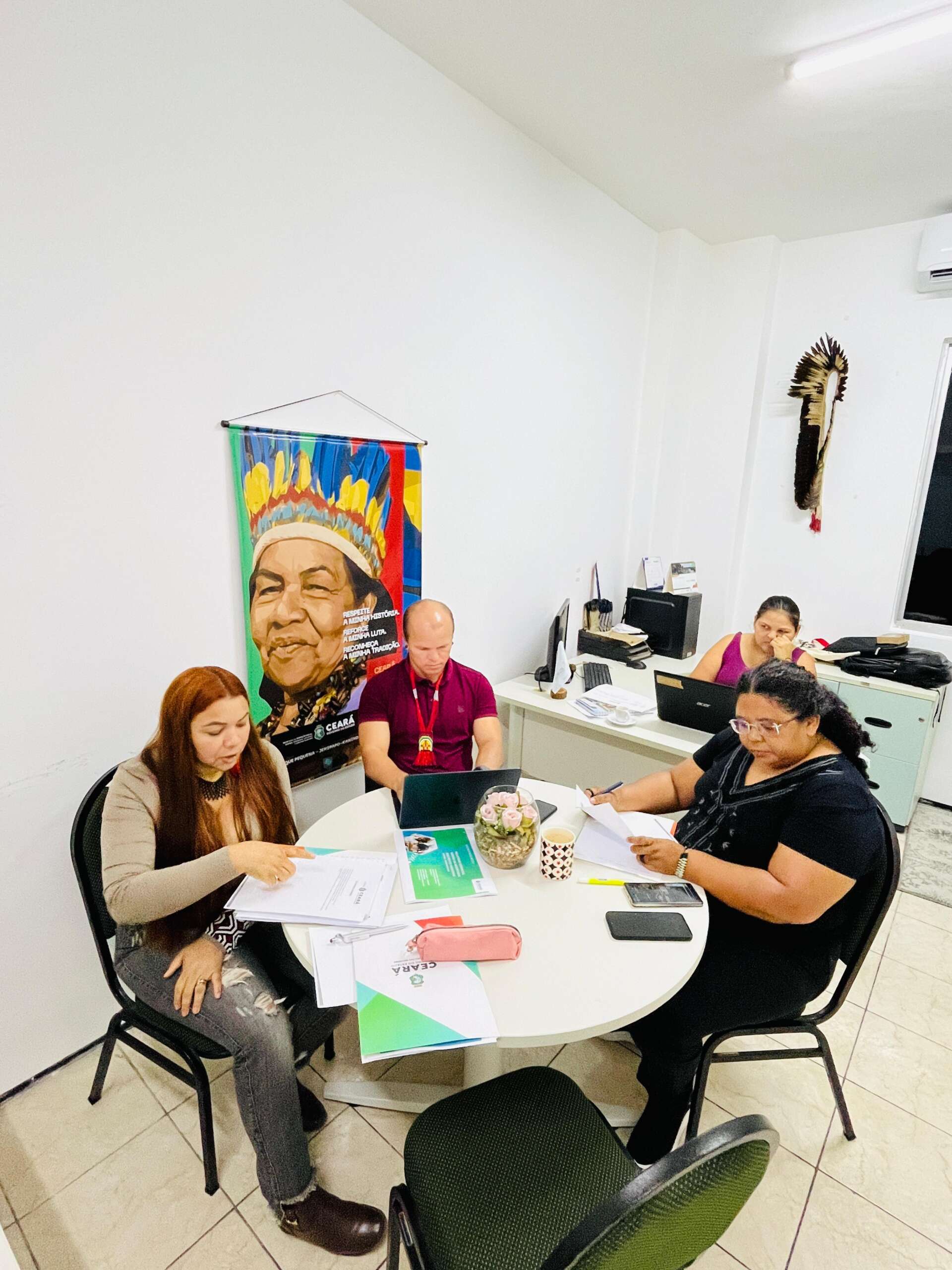 Secretaria dos Povos Indígenas do Ceará apresenta balanço de 2024 e alinha estratégias para 2025 em reunião com o Governo Federal