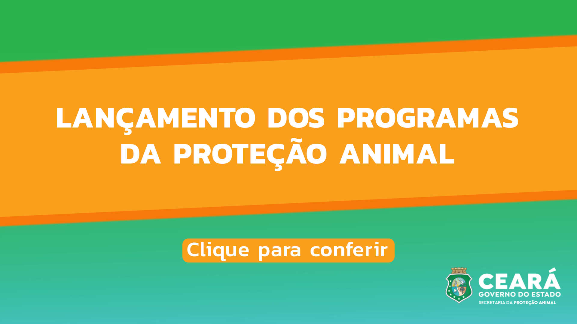 Edital de lançamento dos programas da proteção animal
