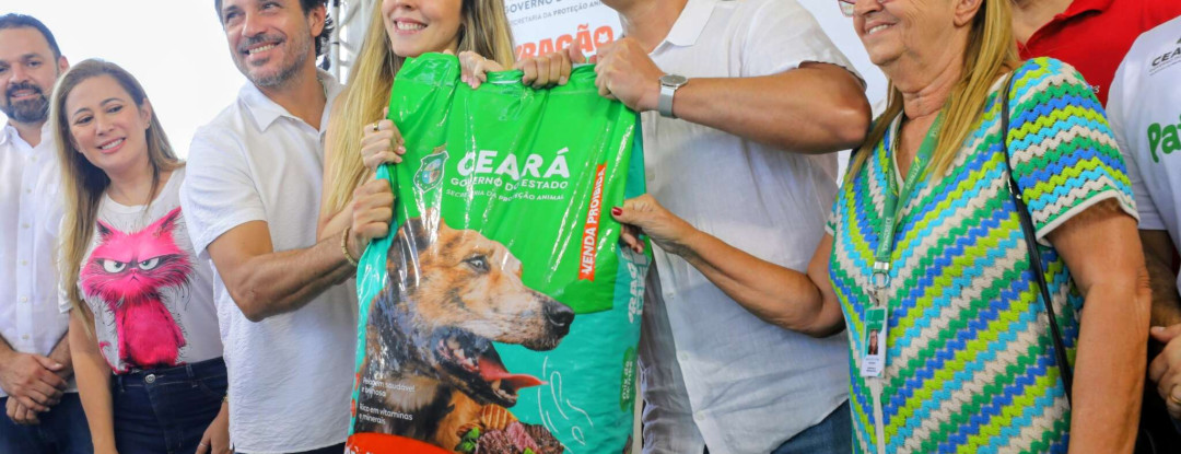 Governo do Ceará lança programa Ração do Bem para apoiar animais em vulnerabilidade
