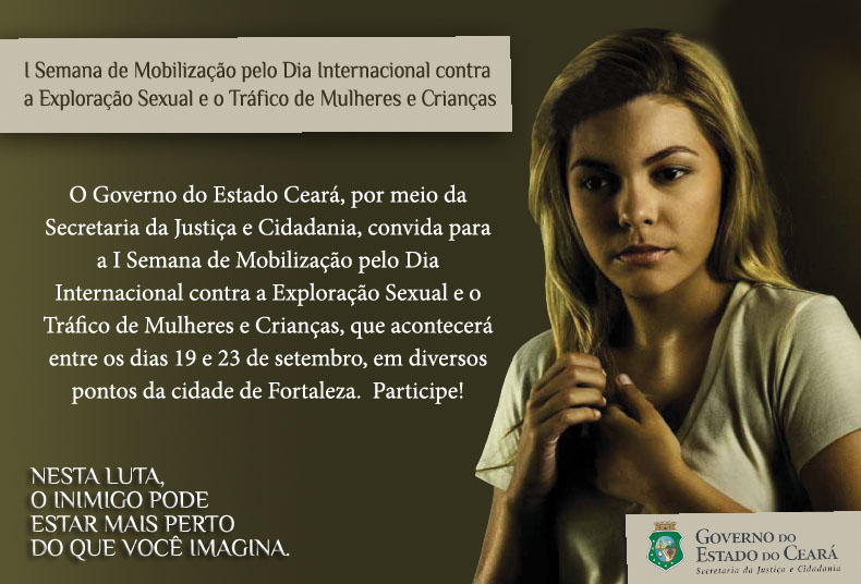 Sejus promove semana de atividades de enfrentamento ao tráfico de pessoas